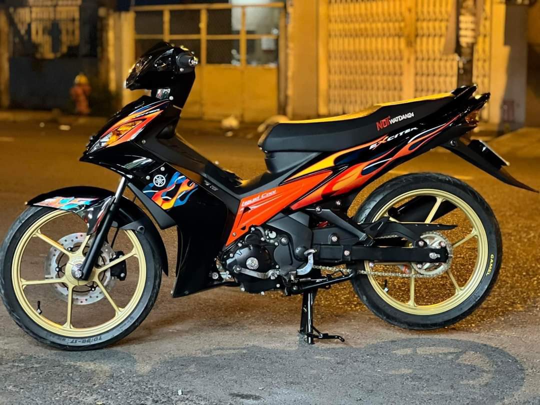 Tem Lửa Ex 2010 Dán Xe Đen - Decal Cao Cấp