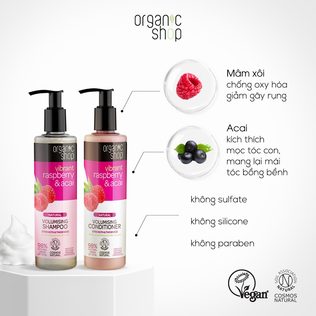Dầu Gội - Dầu Xả Organic Shop 280ml