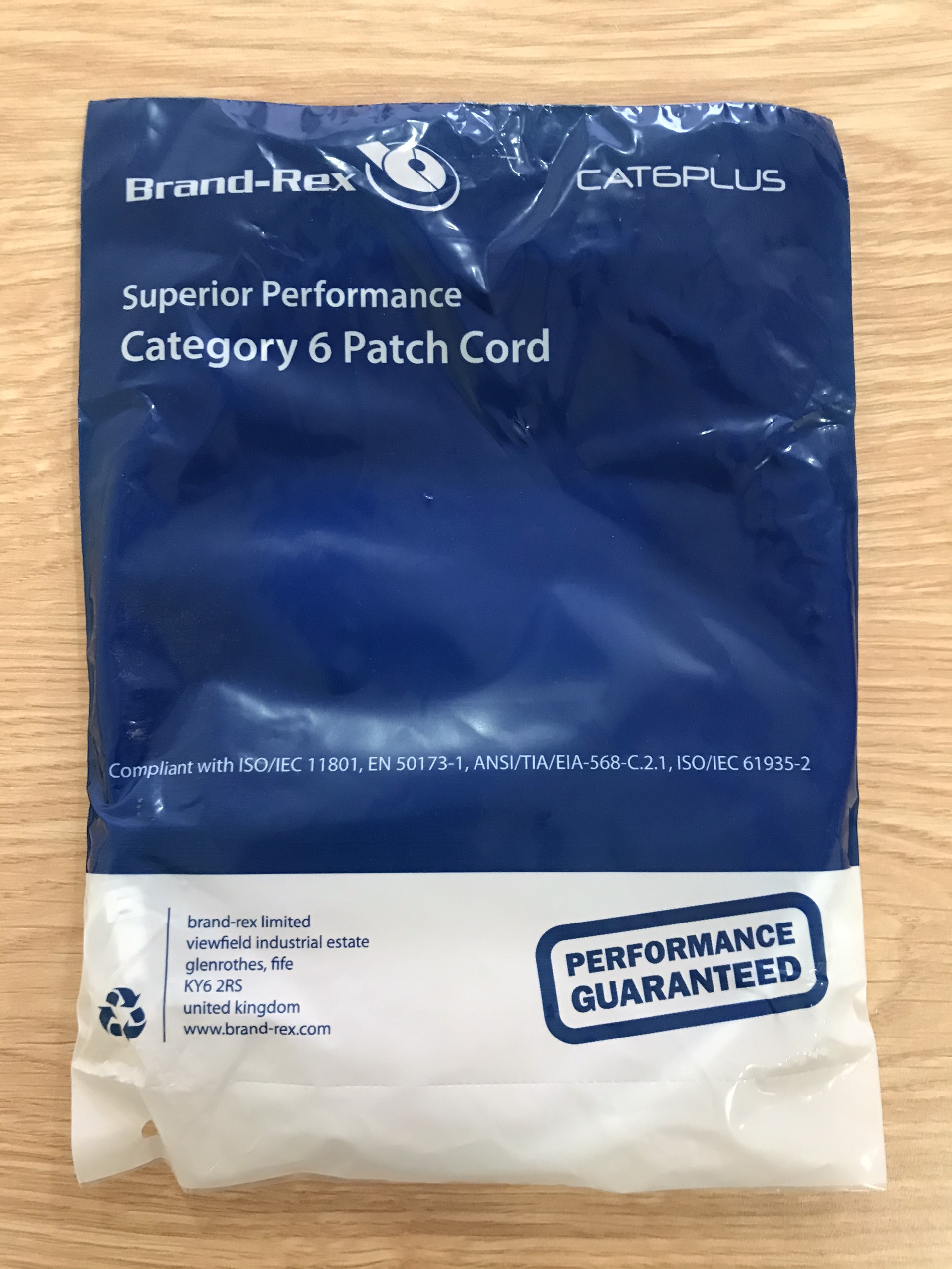 Dây nhảy Brand-Rex CAT6Plus 1m  Màu xám