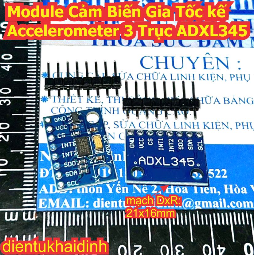 Module Cảm Biến Gia Tốc kế Accelerometer 3 Trục ADXL345 345B kde2157