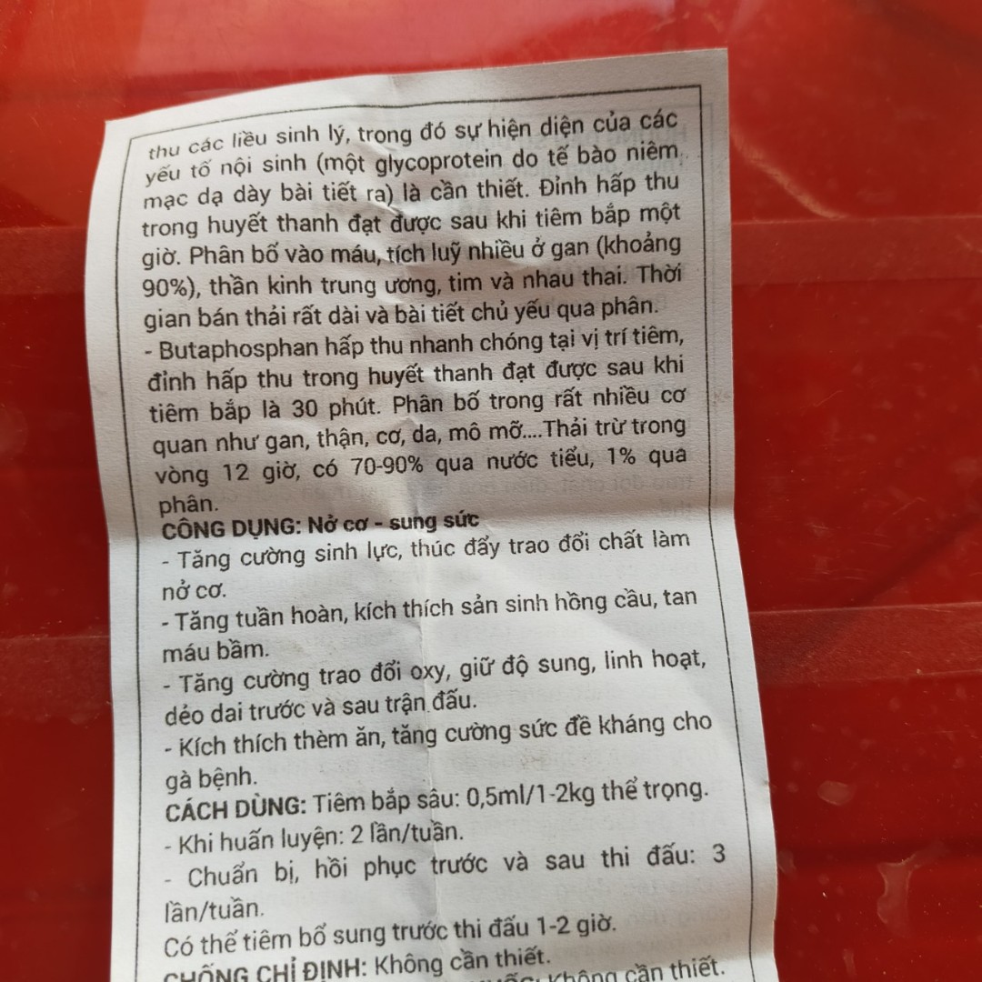 MEKOSAL Thuốc bổ dưỡng thể lực cho gà đá [5 ml]