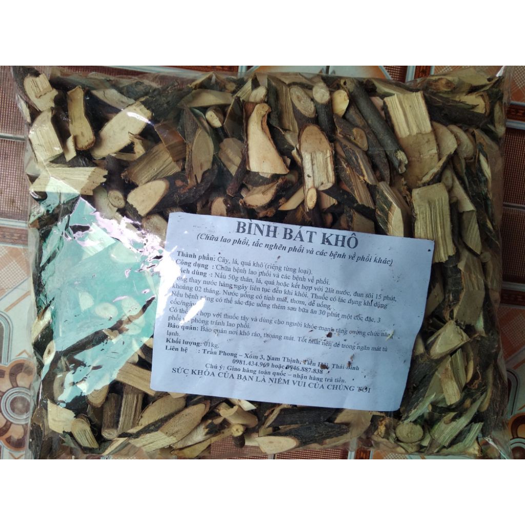 Cây bình bát khô 1kg thân