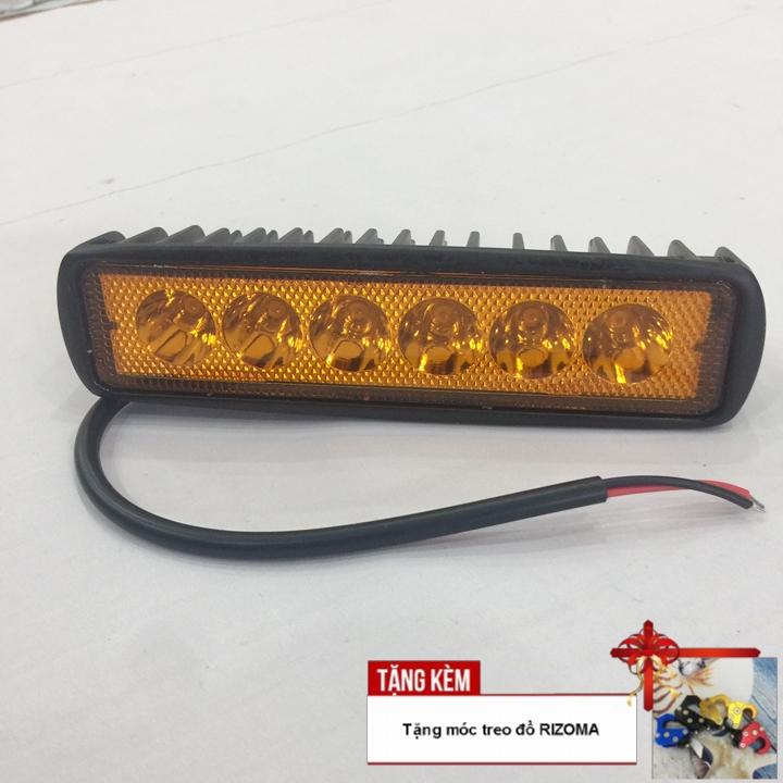 Bộ đèn Led C6 Dài - 6 LED Vàng  siêu sáng cho ô tô, xe máy - TẶNG NGAY 01 MÓC TREO ĐỒ RIZOMA