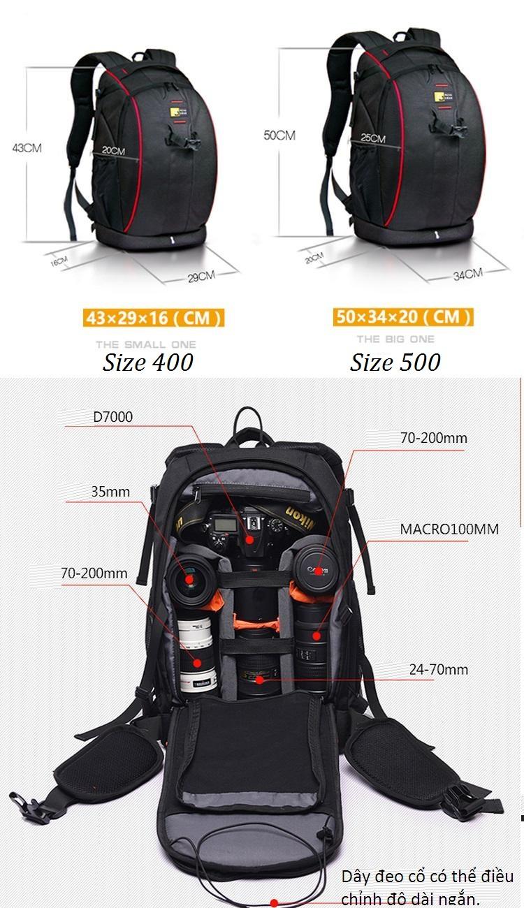 [HCM]Balo máy ảnh full photo Novagear.(size 400-500)