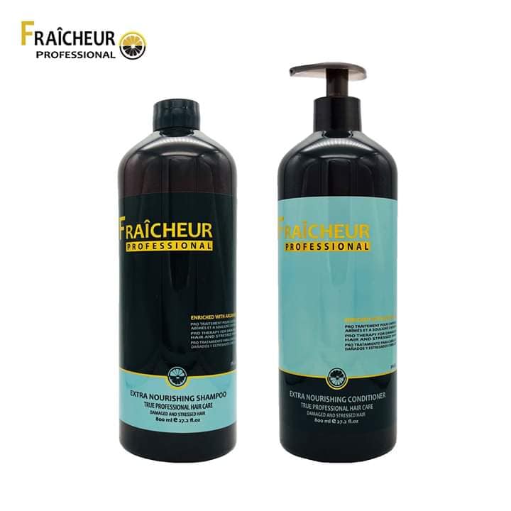 [ Fraicheur Chính Hãng ] Tặng Tinh Dầu - Dầu Gội Xả Dưỡng Sâu Fraicheur Extra Nourishing 800ml x 2