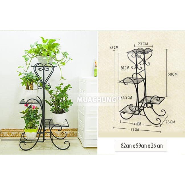 Kệ Để Chậu Hoa Cây Cảnh 5 Tầng