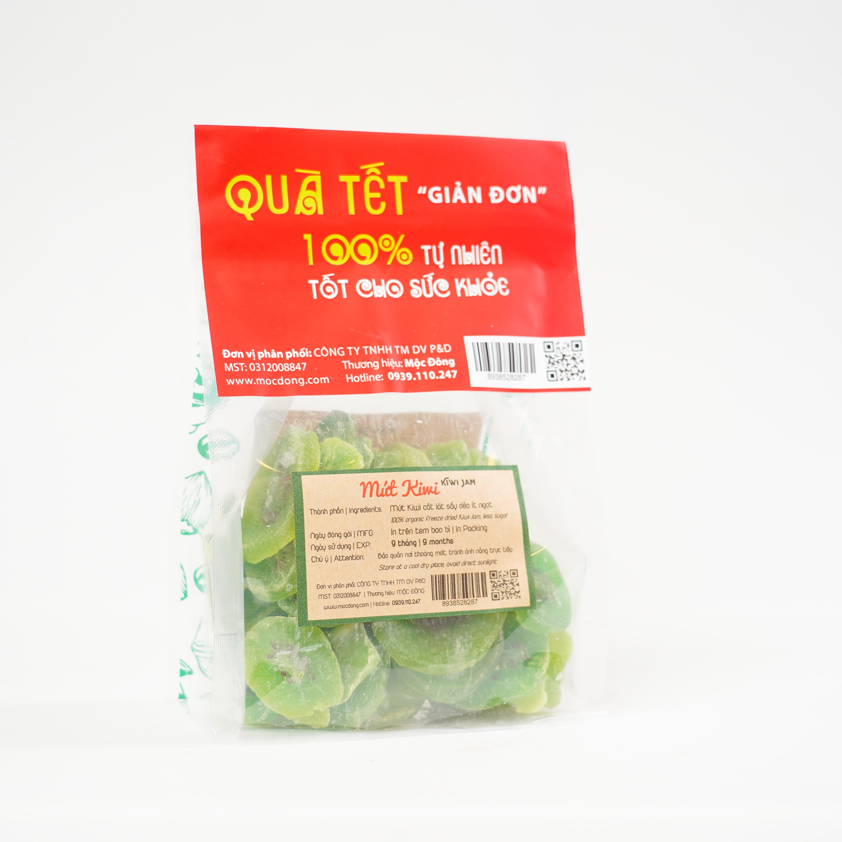 [Quà tặng Tết] Túi 500gr Mứt Kiwi sấy dẻo cắt lát