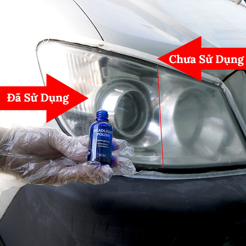 Dung Dịch Đánh Bóng Đèn Pha Ô Tô Chống Ố Vàng VERSION 2