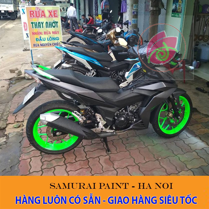 Chai sơn màu xanh phản quang 54 Samurai Paint