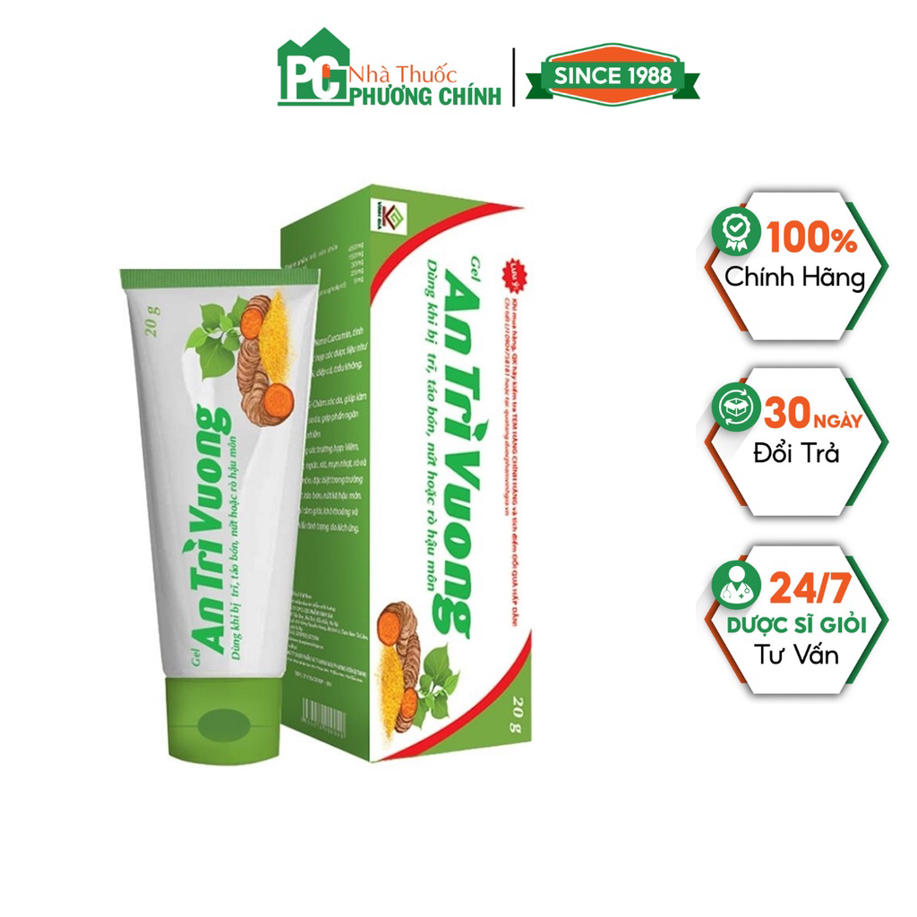 Gel bôi trĩ an trĩ vương - giúp giảm đau rát khi bị trĩ, táo bón, nứt kẽ hậu môn
