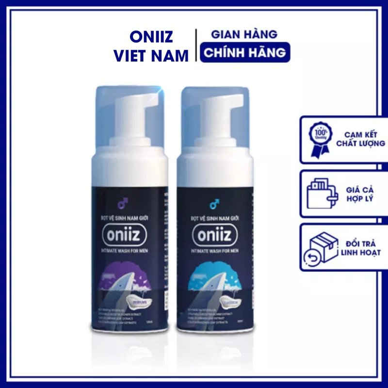 [MUA 2 TẶNG 1 MẶT NẠ] Bọt vệ sinh nam giới Oniiz - Dung dịch vệ sinh nam tạo bọt 100ml (  Công thức tạo bọt độc quyền )