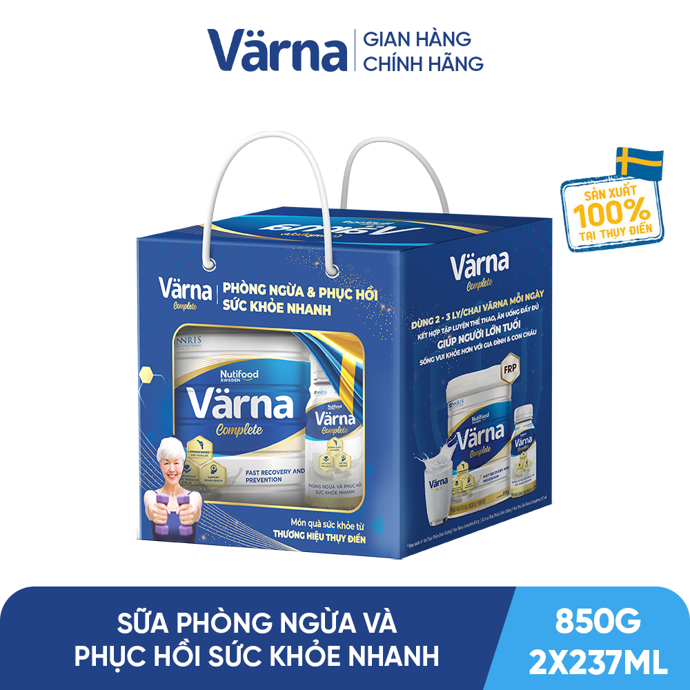 Hộp quà Varna Complete (1 Lon 850g và 2 chai SBPS)