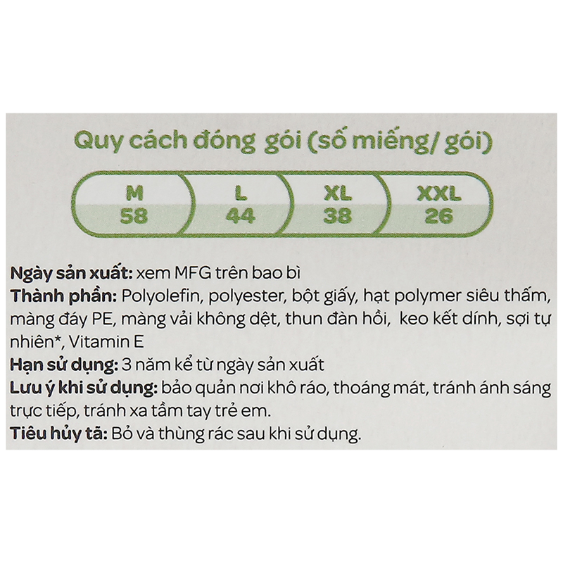 Tã Quần Huggies Platinum Nature Made Size M 58 Miếng (6 – 11 kg)