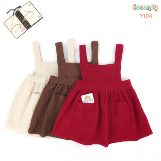 Cocandy Official Store Yếm váy cho bé -chất liệu nhung mềm mại từ 7kg đến thumbnail