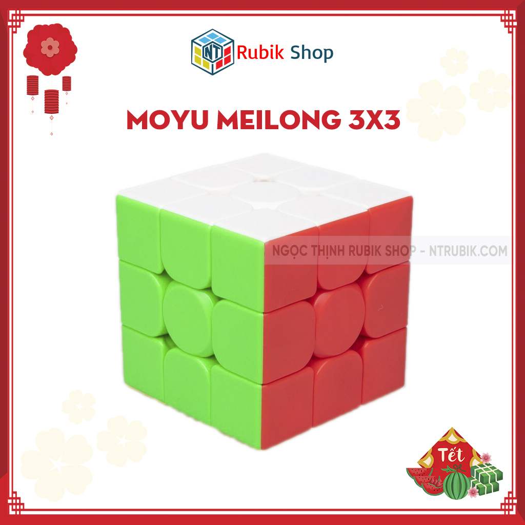 [Rubik Giá rẻ] Rubik 3x3x3 Meilong 3c Stickerless Giá rẻ