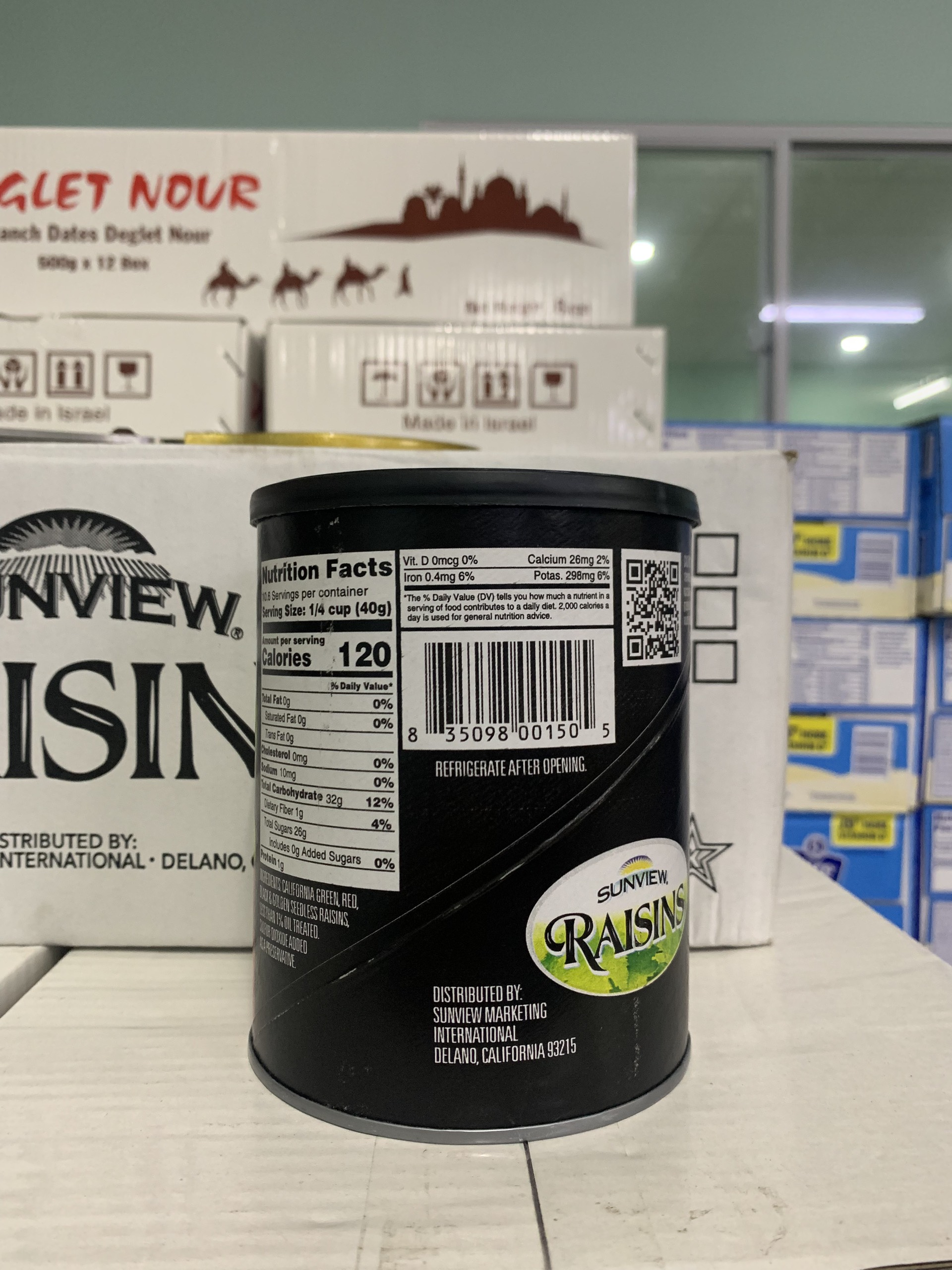[Hộp] Nho Khô Mỹ SUNVIEW RAISINS 425gr