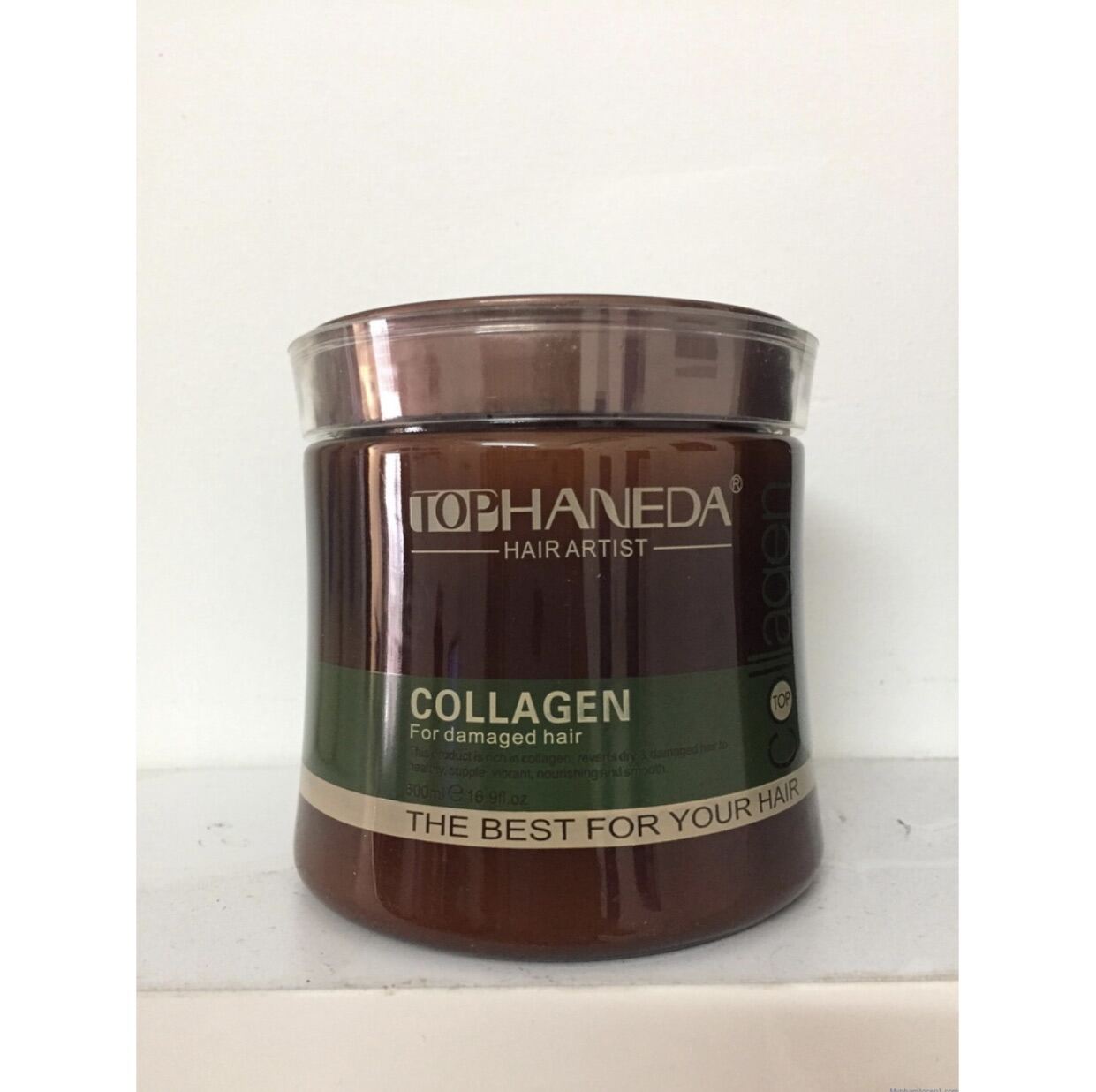 Hấp dầu ủ tóc Tophaneda 500ml_hấp collagen Tophaneda