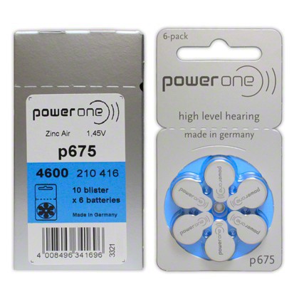 Pin máy trợ thính Power One P675 Zin Đức