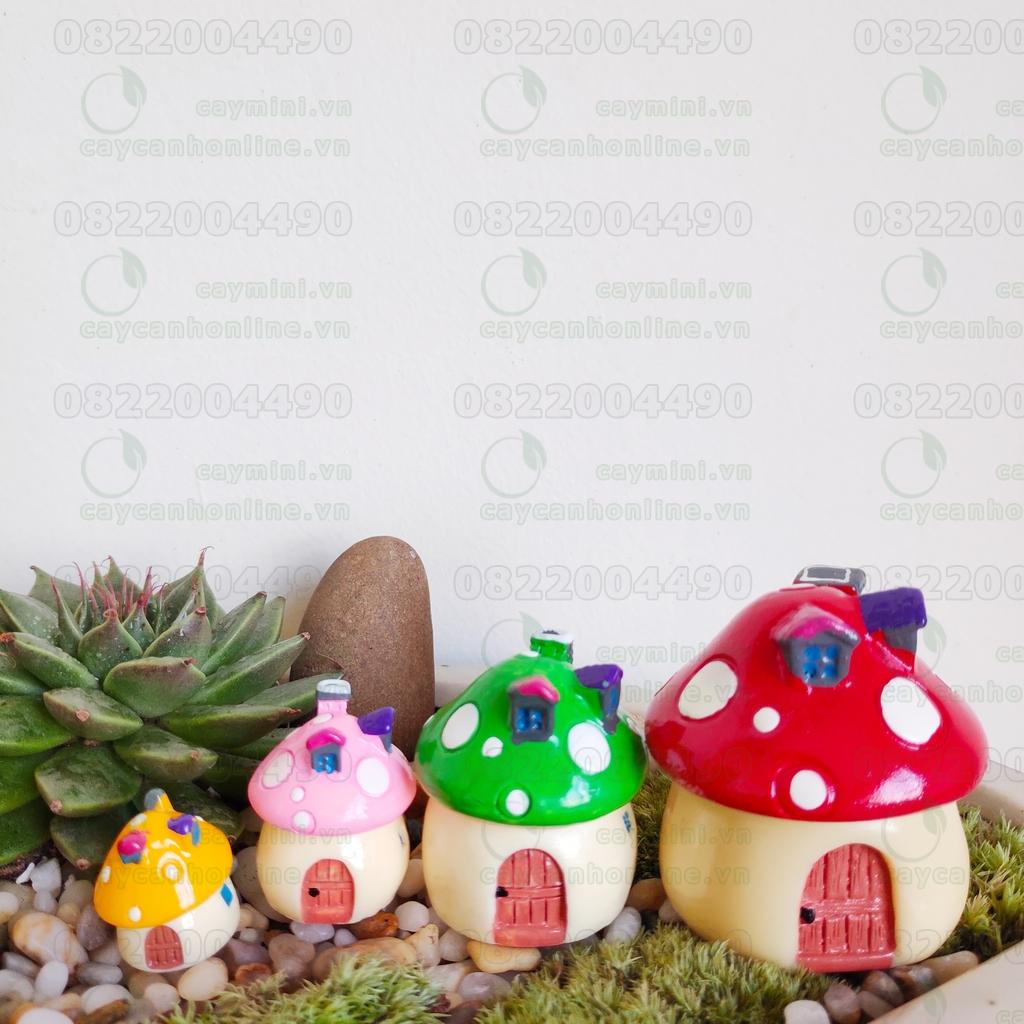 Nhà Nấm Nhỏ (1 Bộ) - Phụ kiện trang trí tiểu cảnh Terrarium