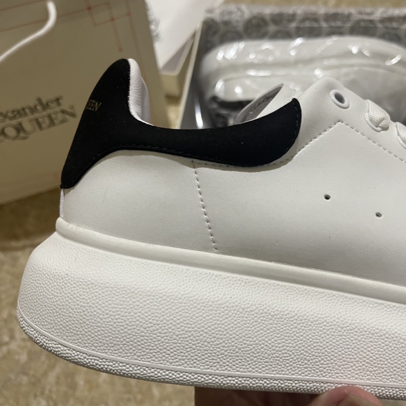 [full box-phụ kiện] giày Mcqueen gót đen hàng 1:1 trung cao cấp