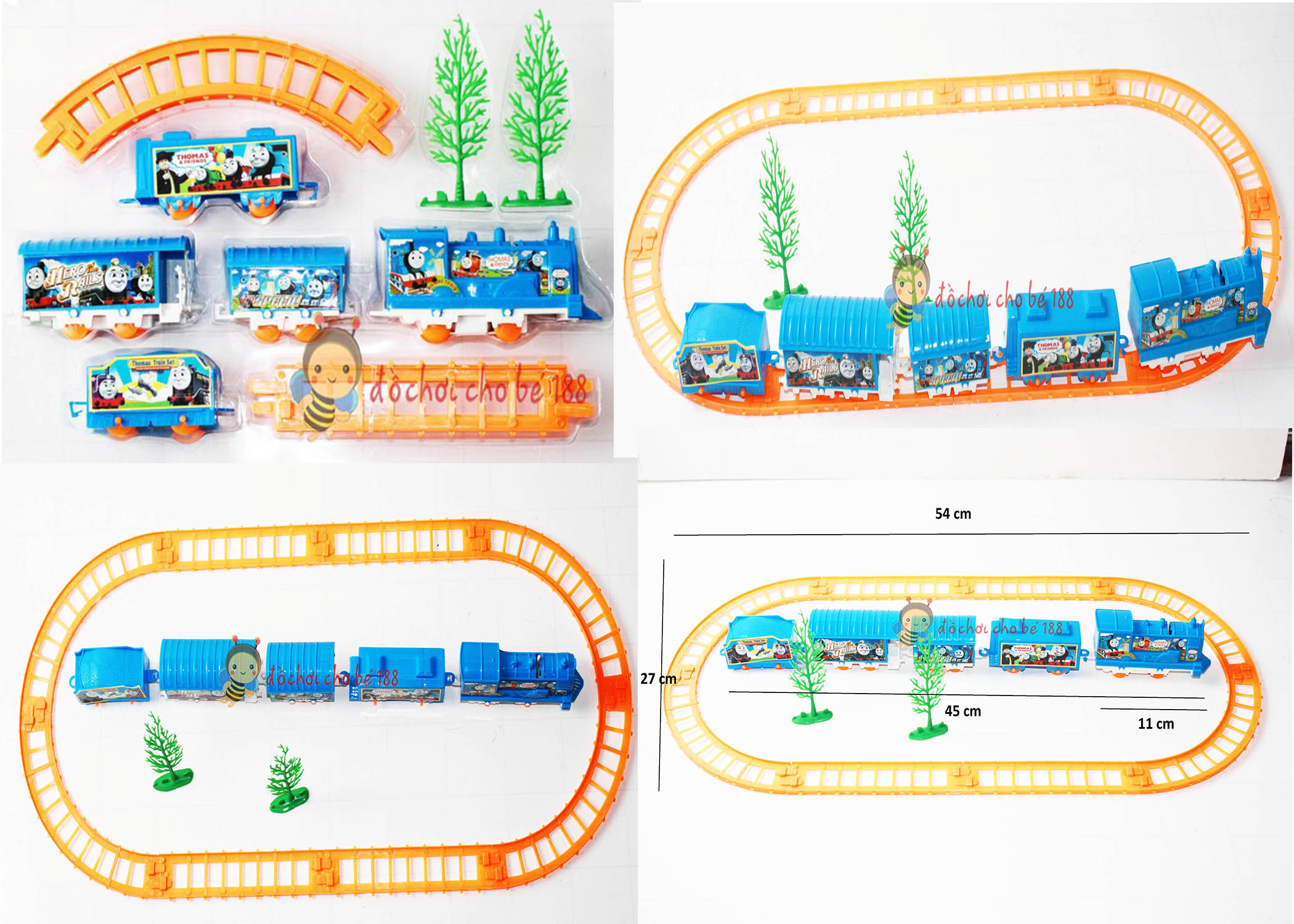 Xe lửa thomas, elsa, kitty, nhện, avenger, hulk, pokemon, xe chạy trên đường ray chở thú