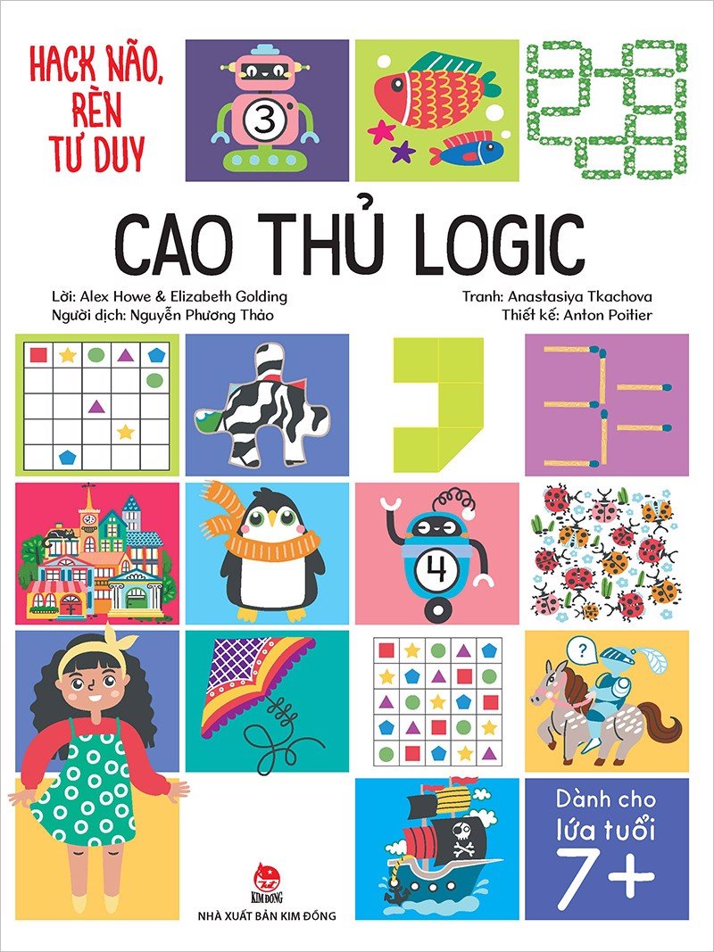 Sách - combo hack não, rèn tư duy cho bé trên 7 tuổi - lẻ tập - kim đồng