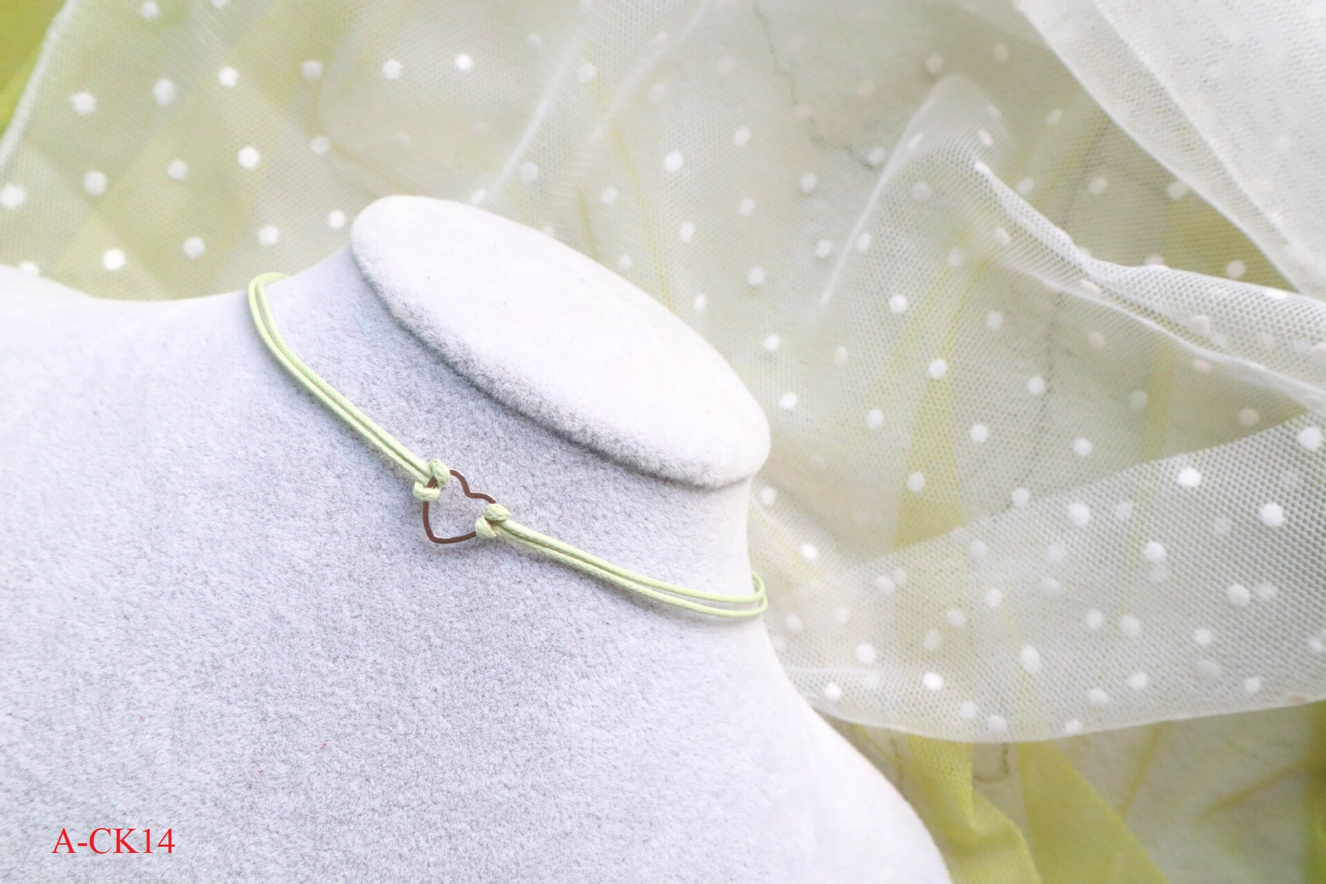 Chocker xinh BST màu xanh lá A-ck13-18 Mayconner