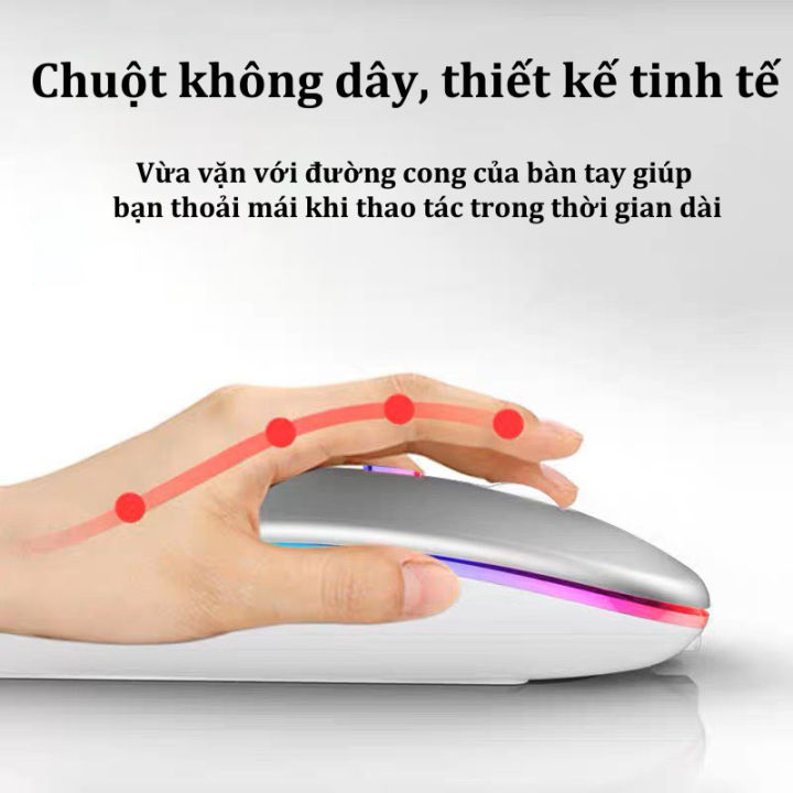 Chuột Không Dây Bluetooth  Tự Sạc Siêu Mỏng M1 2.4G