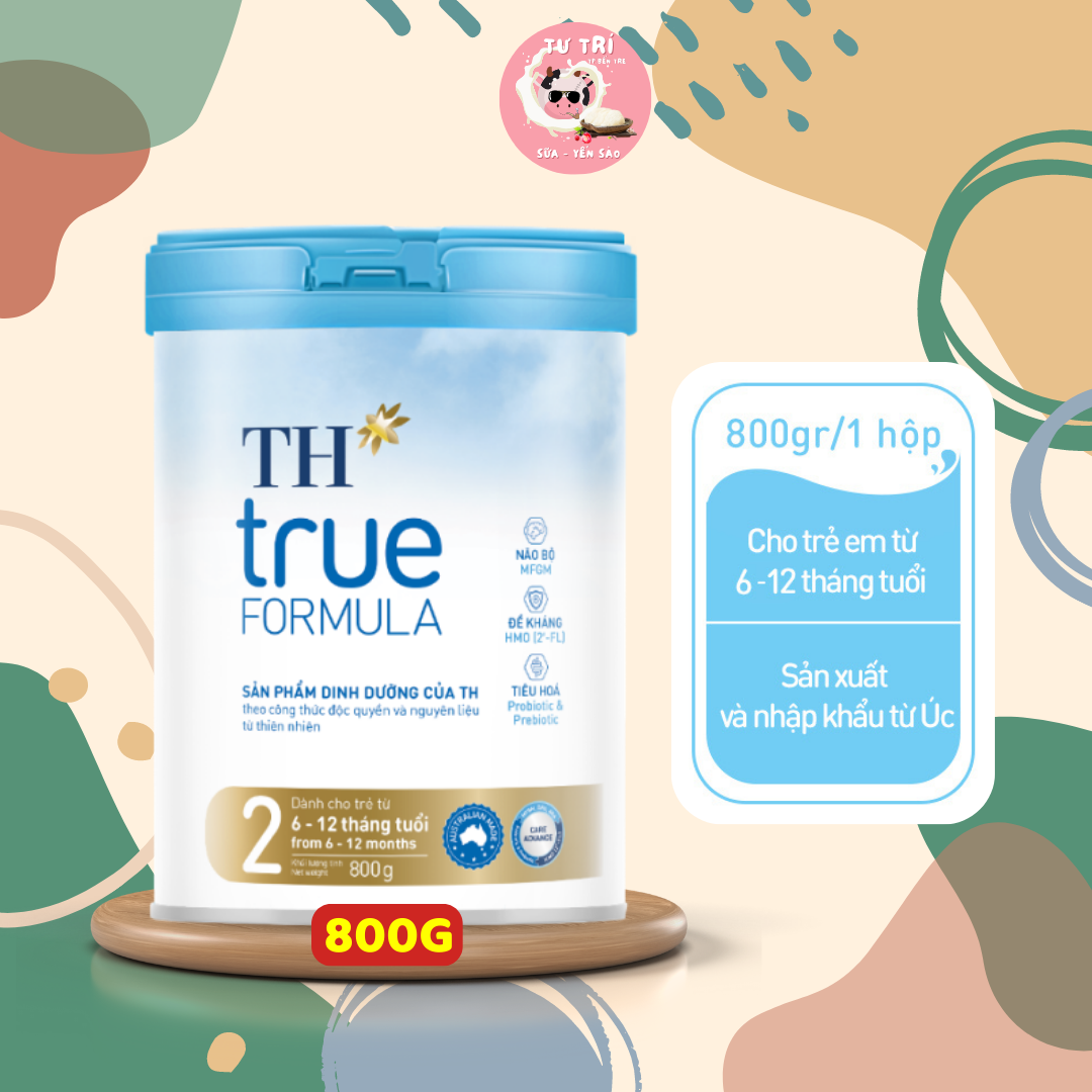 Sữa Bột TH TRUE MILK FORMULA số 2 lon 800g ( 6 - 12 tháng tuổi ) Date 17/02/2025
