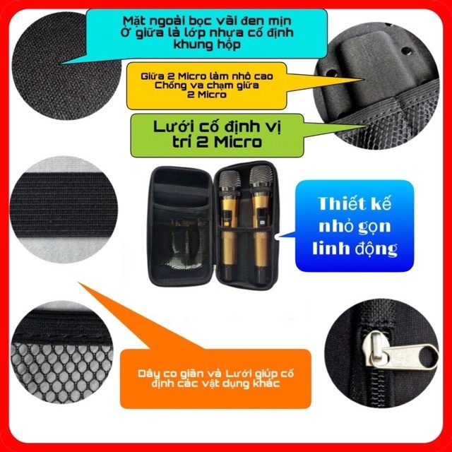 Túi đựng micro không dây đa năng