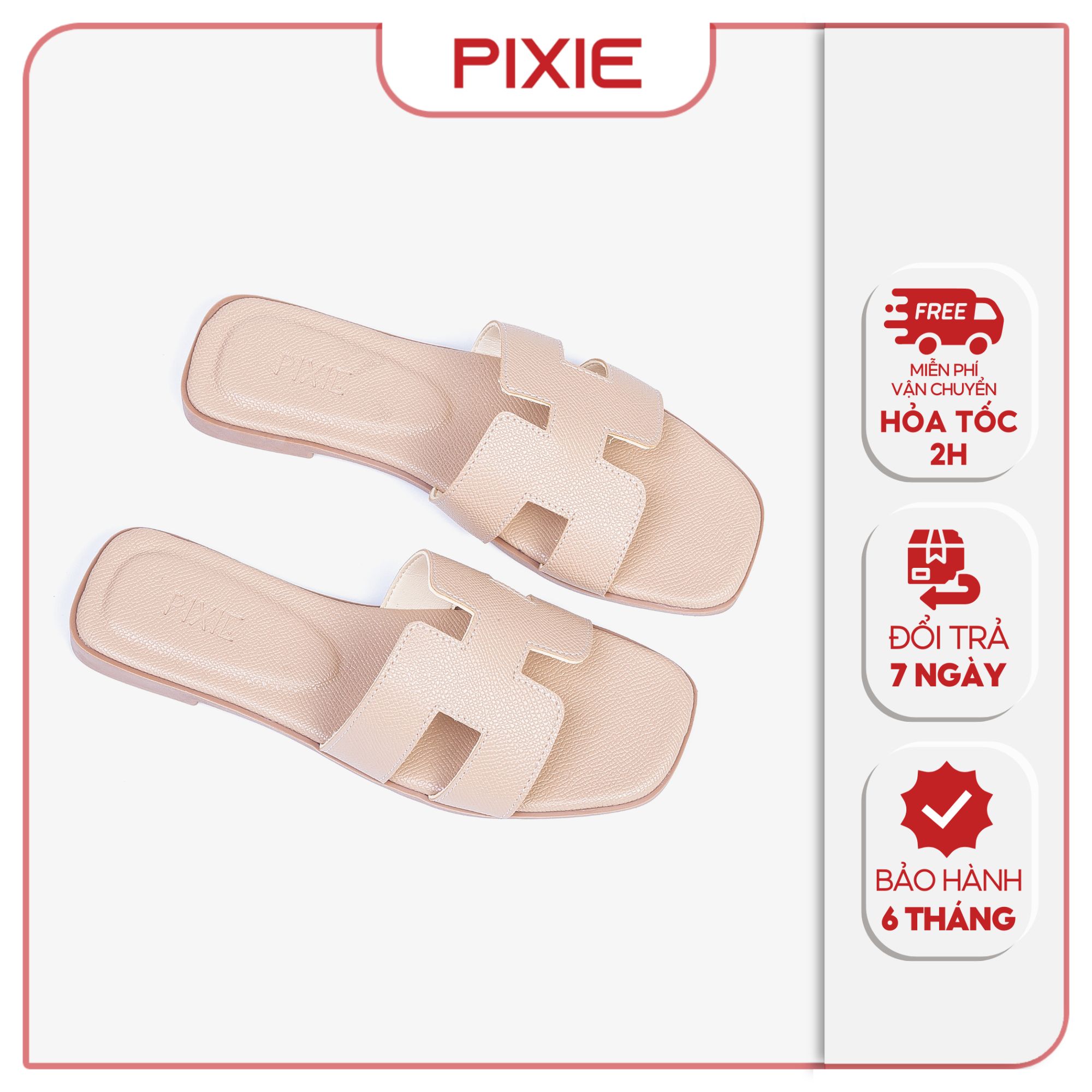 [Form Nhỏ] Dép Bệt Nữ Kiểu Quai Chữ H Pixie X956