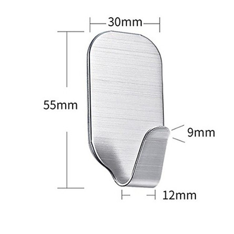 Móc treo đồ dán tường inox 304 siêu dính （4PCS）
