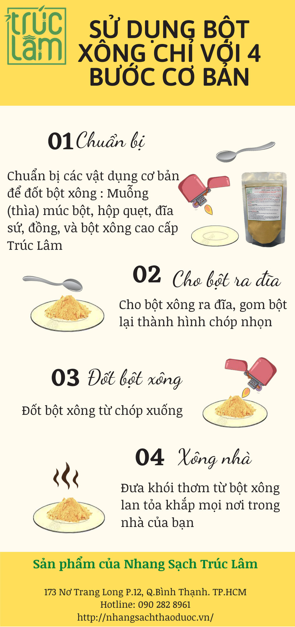 BỘT XÔNG NHÀ PHONG THỦY - BỘT XÔNG HOÀNG ĐÀN