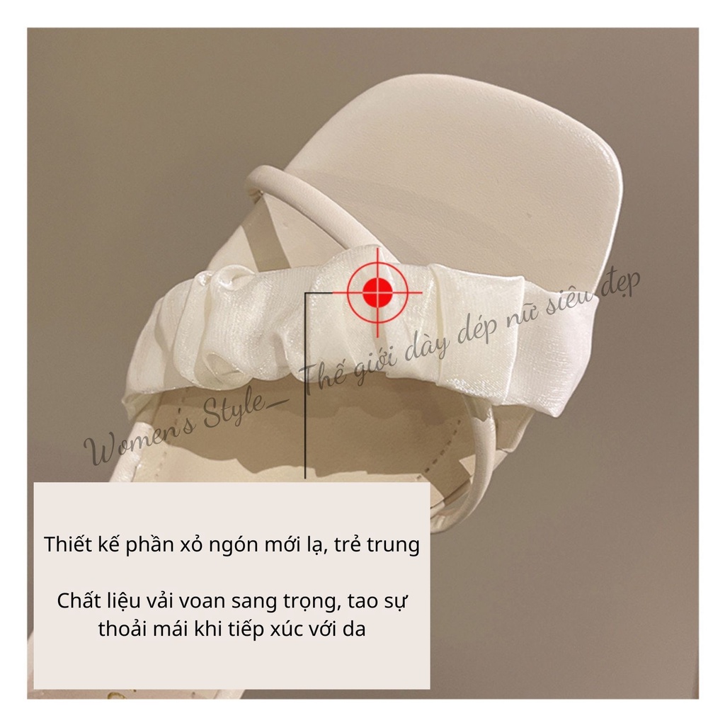 Giày cao gót nữ 5 phân Womenstyle phong cách Pháp quai hậu phù hợp với các buổi tiệc đi chơi chuẩn size 35-39 TD21