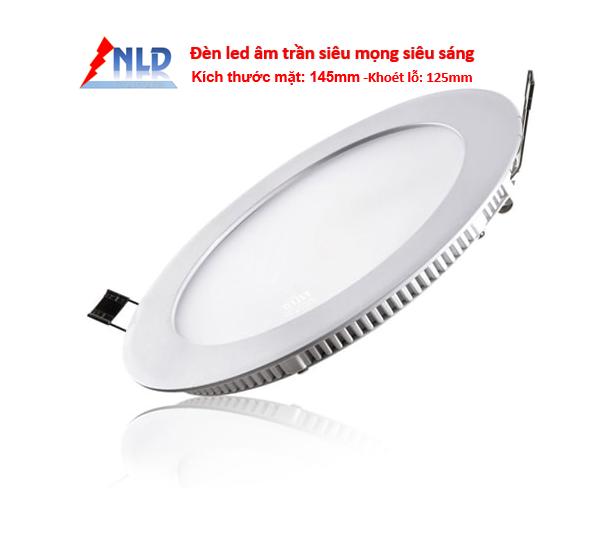 Combo 4 bộ Đèn Led Downlight âm trần tròn 9W sáng trắng