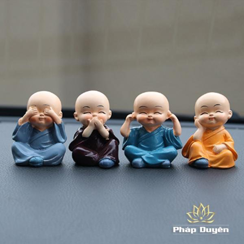 Tượng 4 chú tiểu Tứ không (Bộ 4 tượng)