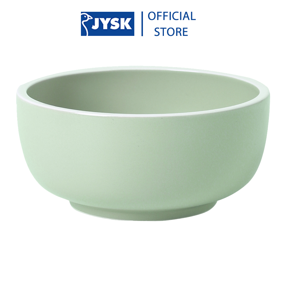 Tô | jysk kimchi | sứ màu xanh bạc hà viền trắng | dk17x7.9cm