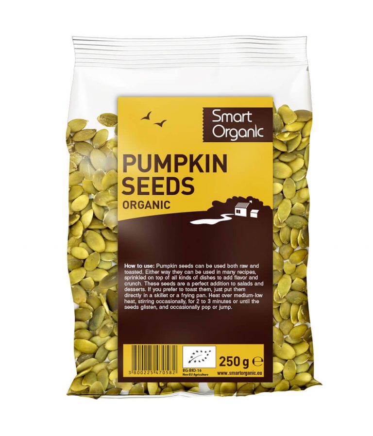 Hạt bí hữu cơ Smart Organic 250Gr