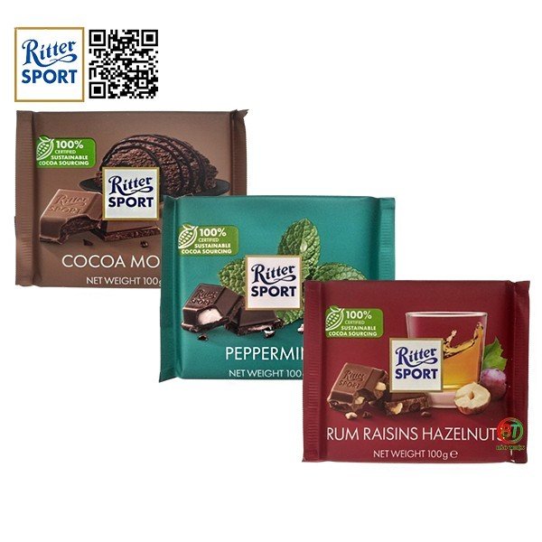 Socola hiệu Ritter Sport Đức thanh 100g