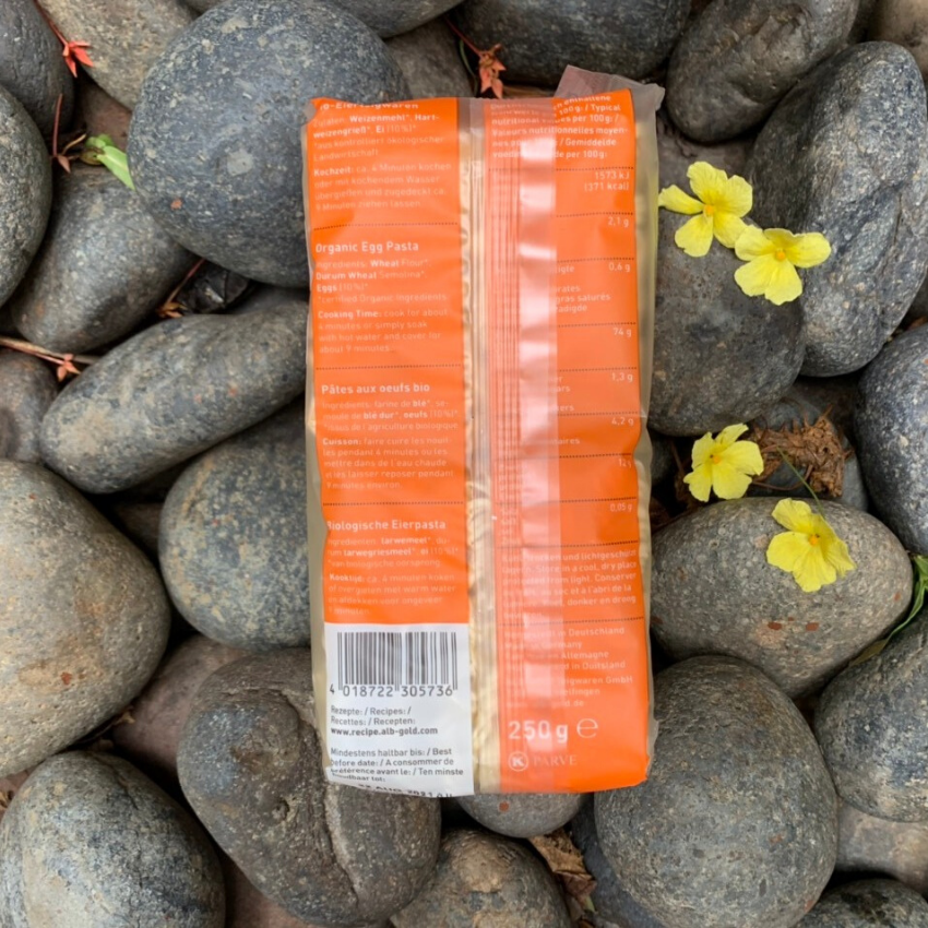 Mì ăn liền hữu cơ có trứng Alb gold 250g