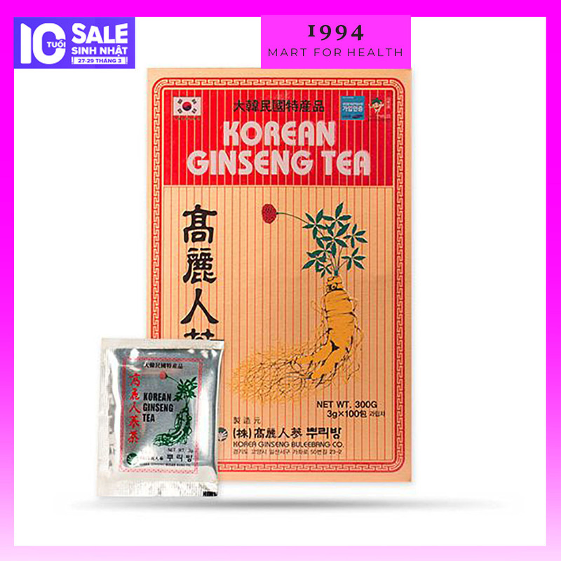 Trà Hồng Sâm Hàn quốc Korean Ginseng Tea Buleebang 300g Trà Sâm -1994 mart