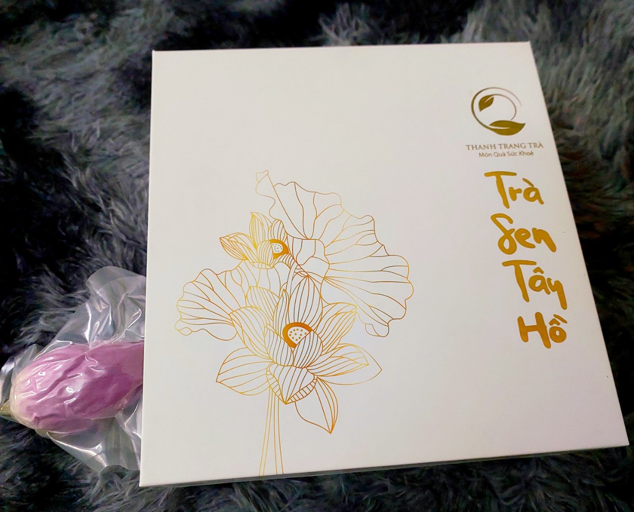 Trà Sen Tây Hồ 10 bông ướp trà nõn tôm thơm ngon