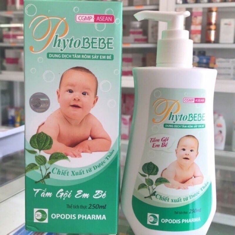 Sữa Tắm Gội Rôm Sẩy Cho Bé Phyto BeBe