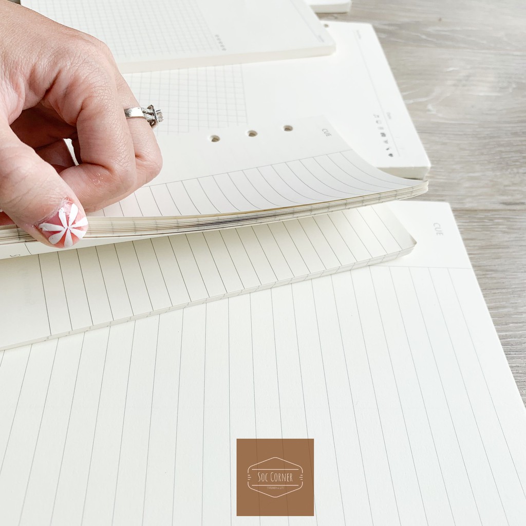 [HCM]Ruột sổ refill cho sổ còng Planner 6 lỗ A5A6 45 tờ