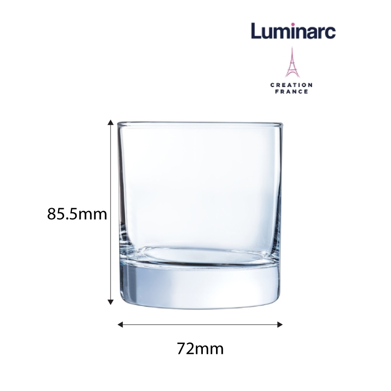 Bộ 6 Ly Thuỷ Tinh Thấp Luminarc Islande 200ml - LUIS19122