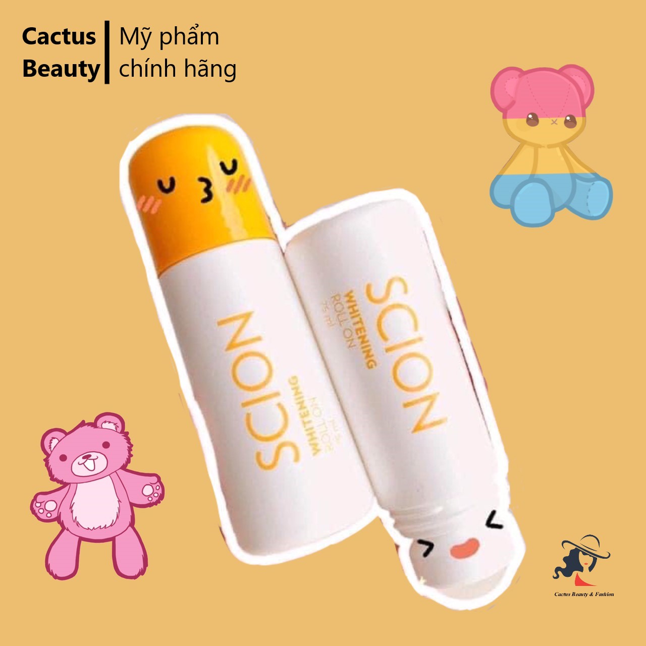 Lăn Khử Mùi Scion Whitening Roll On mẫu mới