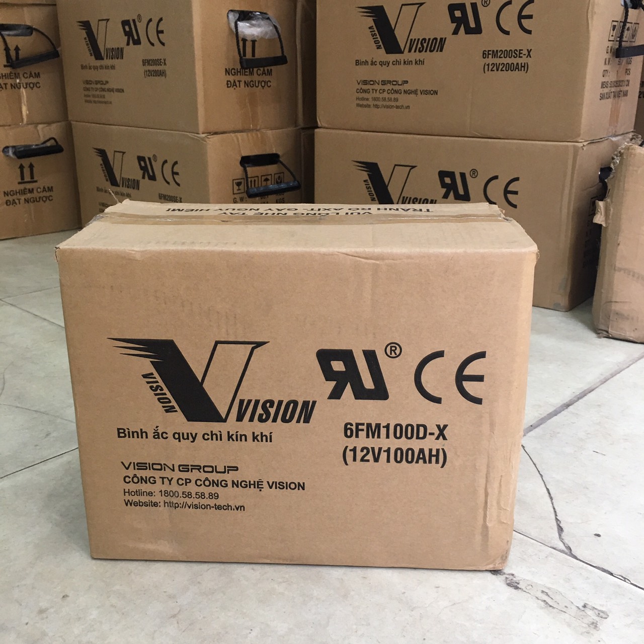 ẮC QUY XẢ SÂU VISION 12V-100D-X (12V-100AH)