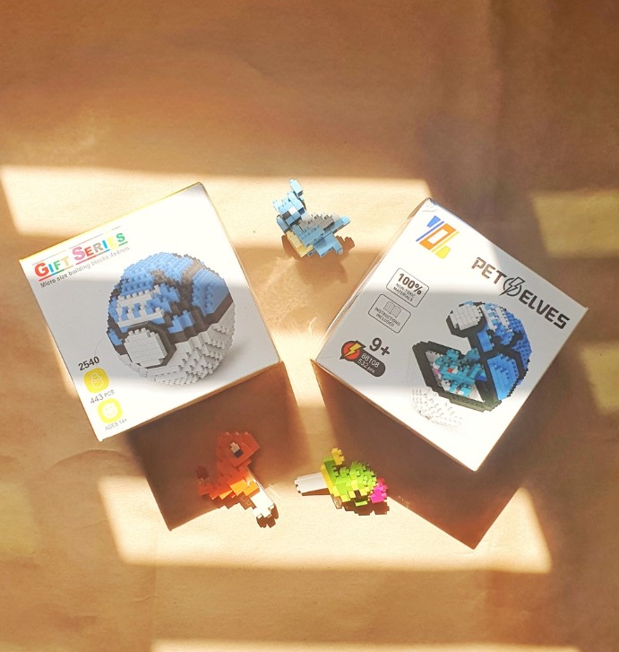 Mô hình lắp ghép Pokemon dạng Pokeball