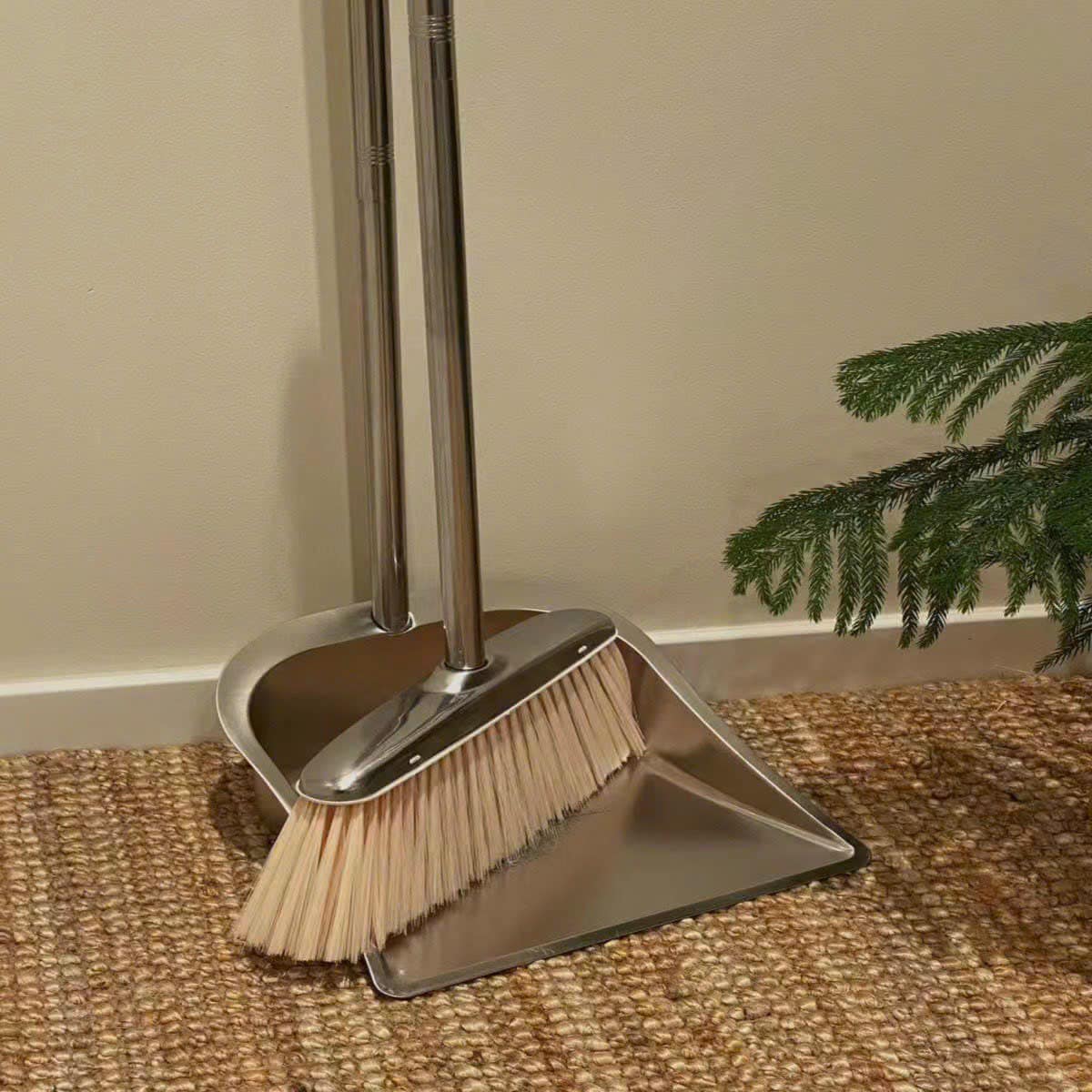 Chổi quét nhà thông minh kèm hót rác chất liệu inox siêu bền