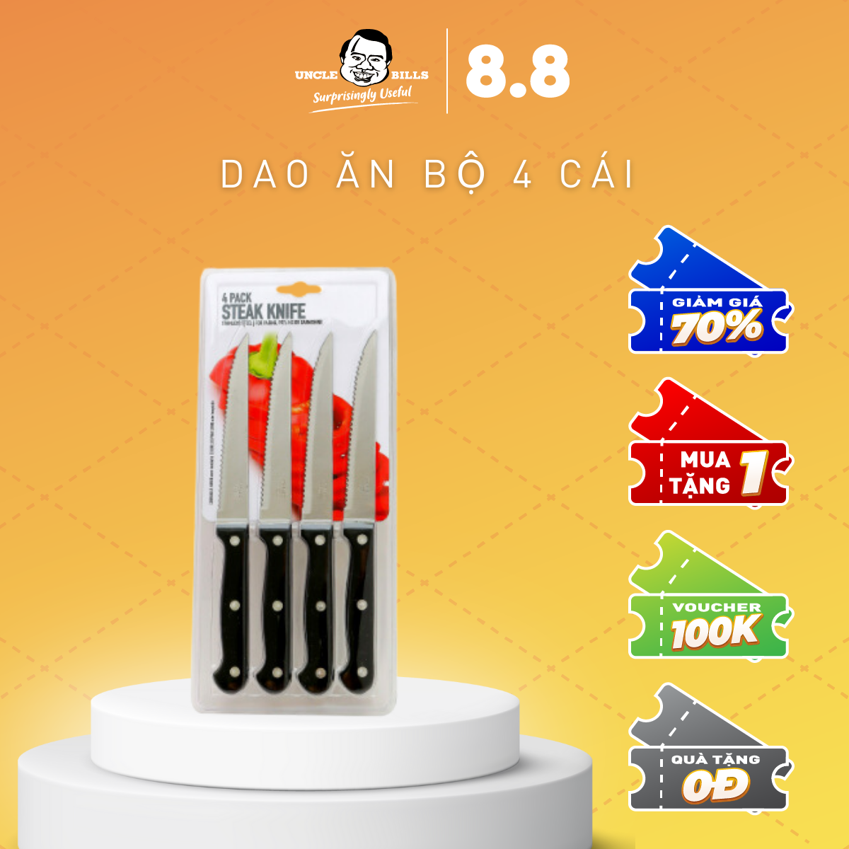 Bộ 4 dao ăn ubl kt0080